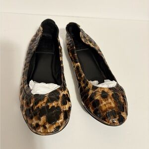 Tory Burch Leopard Print Ballet Flats size 6.5 M